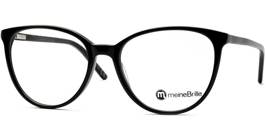 meineBrille 04-06000-01, Schwarz Front